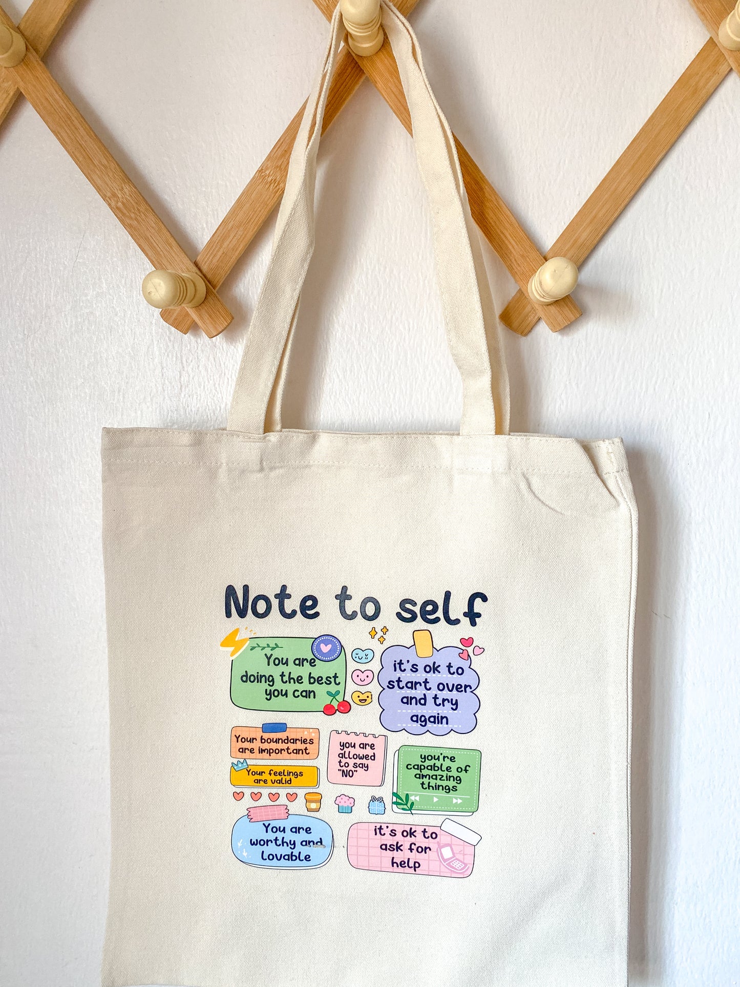 Note To Self Tote Bag