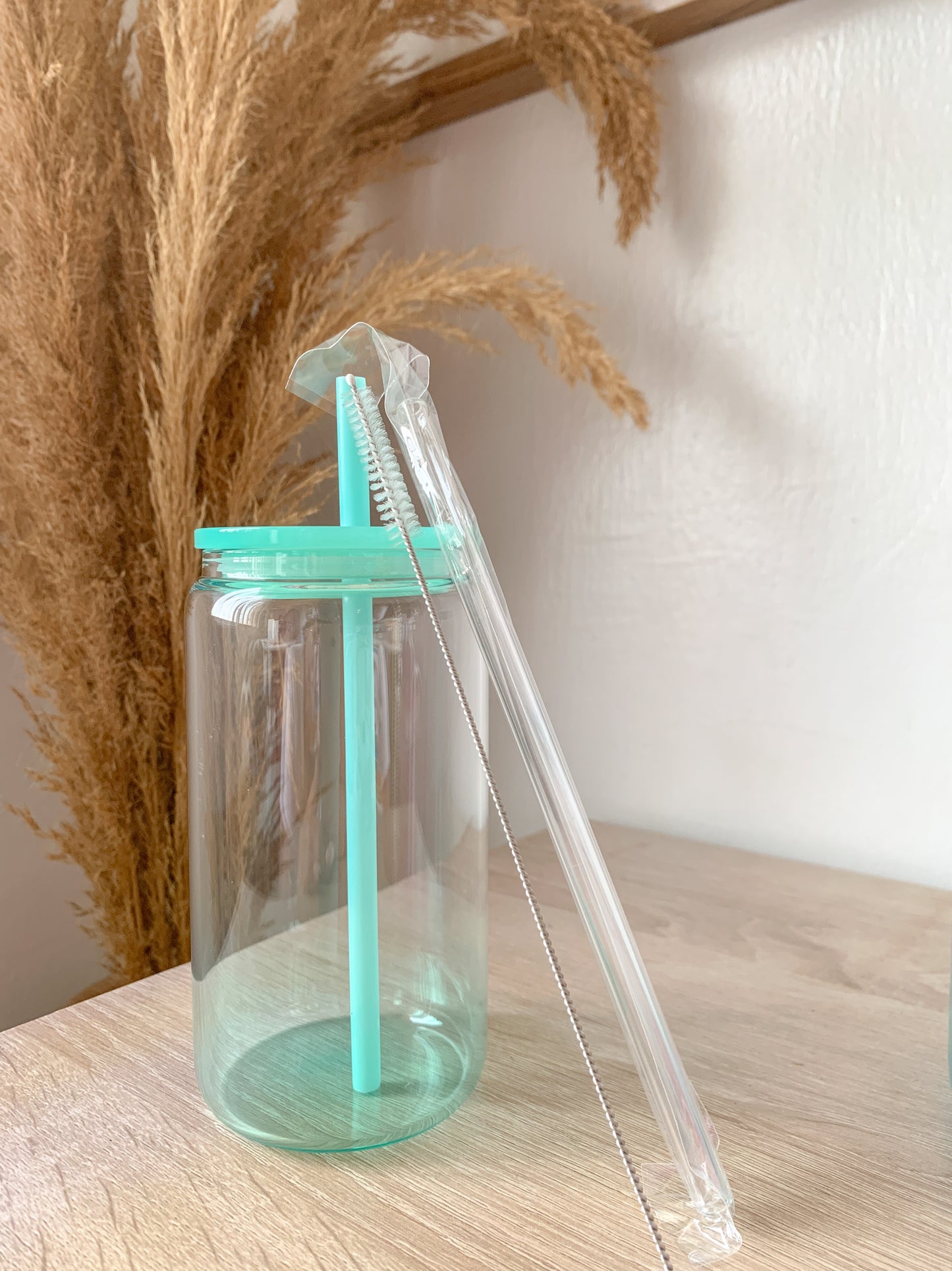 Green Gradient Acrylic Lid Cup