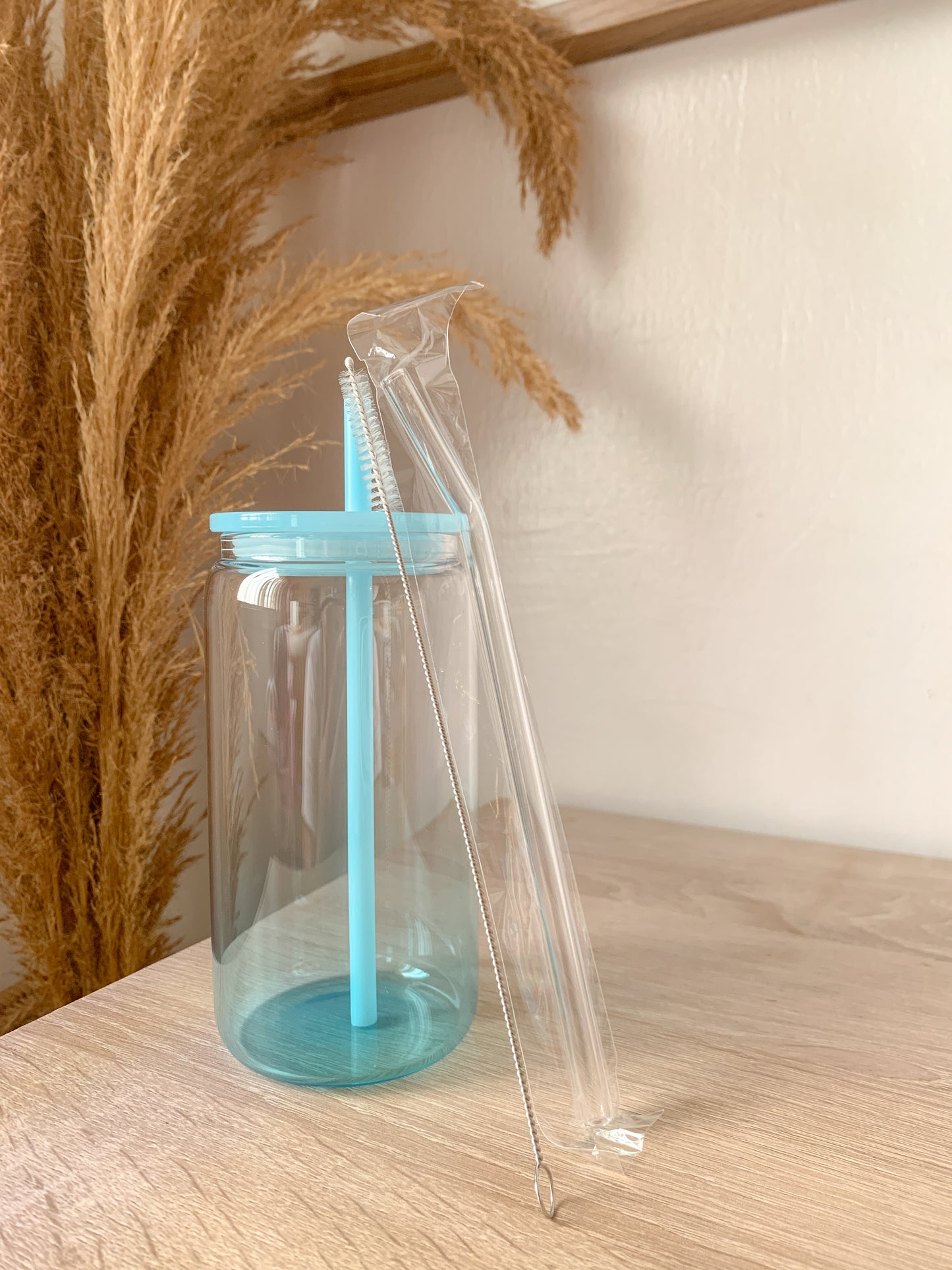 Blue Gradient Acrylic Lid Cup