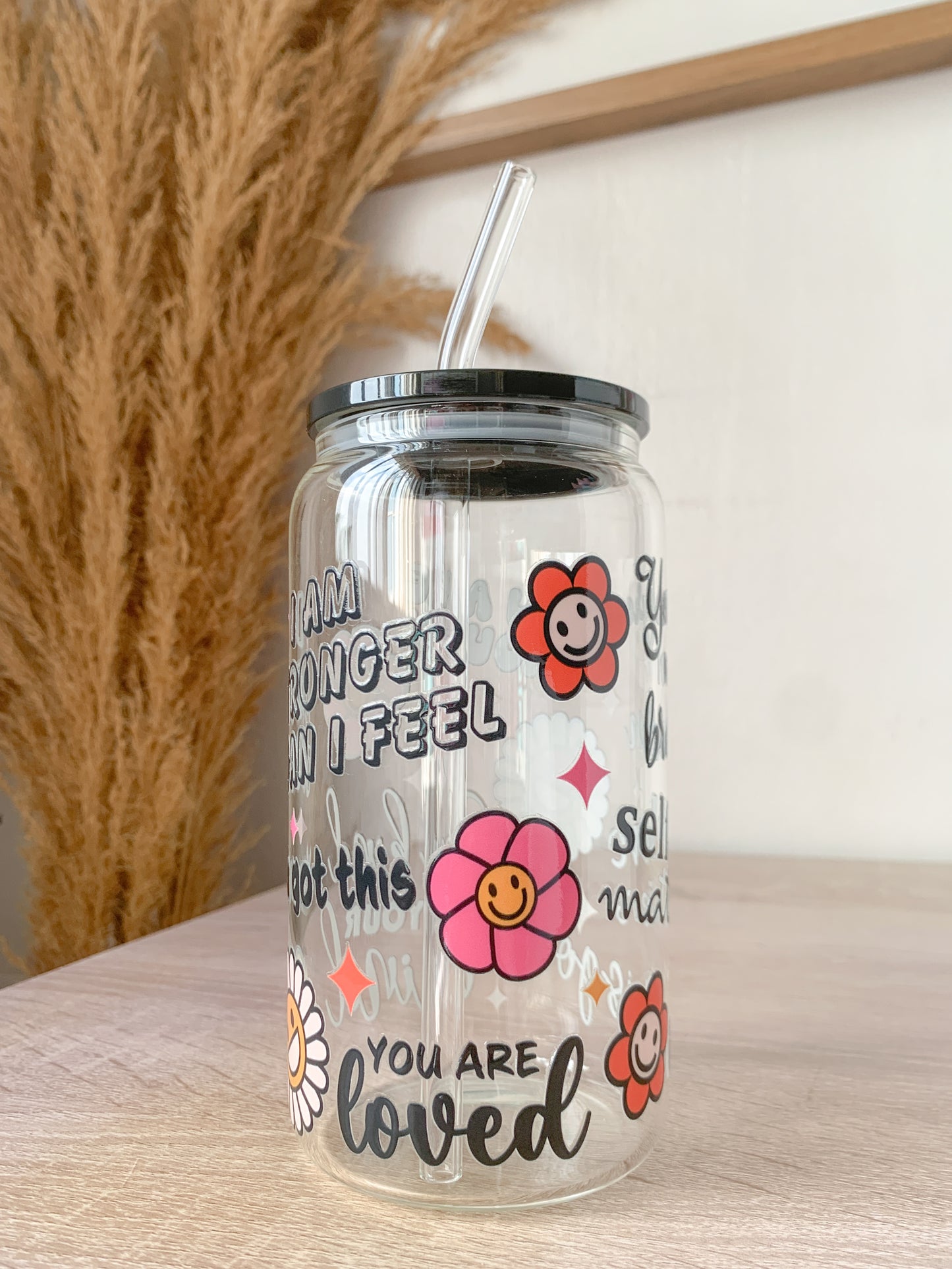 Self Love Acrylic Lid Cup