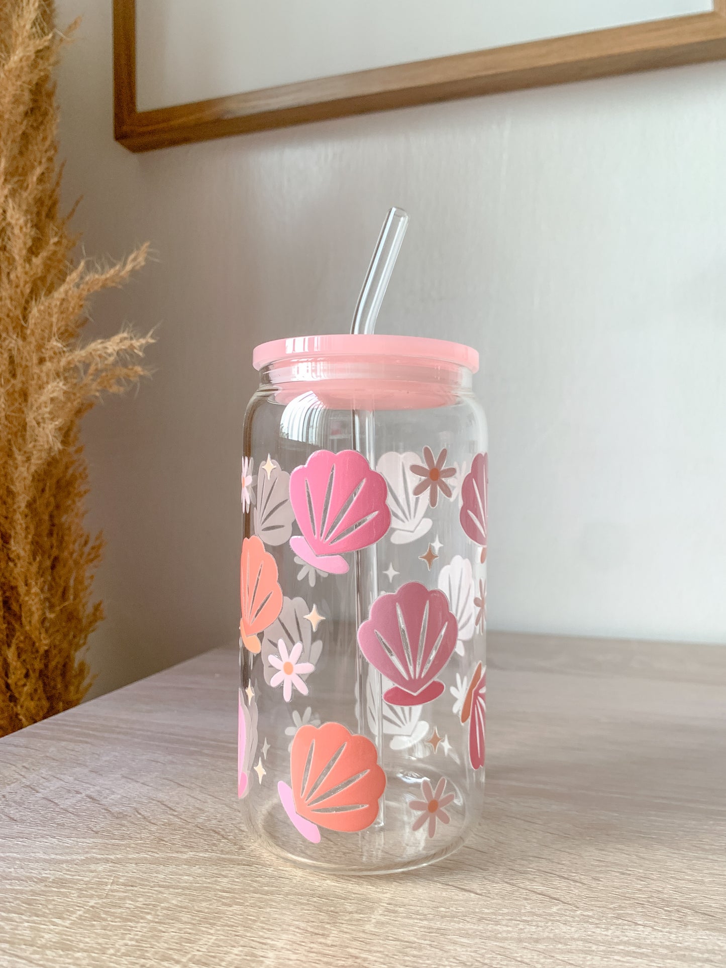 SeaShell Acrylic Lid Cup