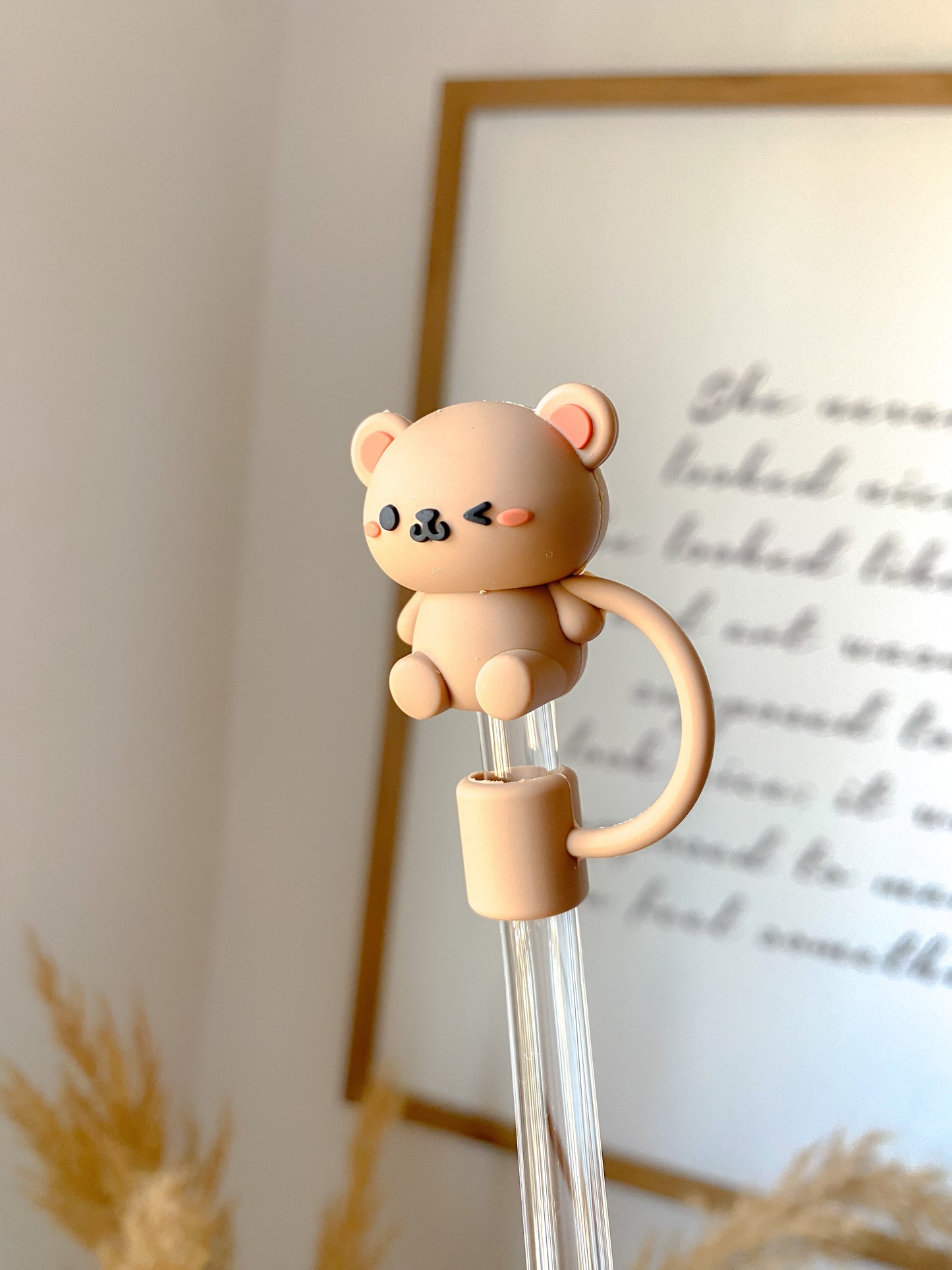 Brown Bunny Straw Topper