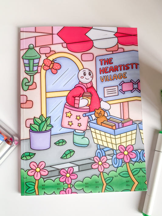 The Heartist Village Coloring Book