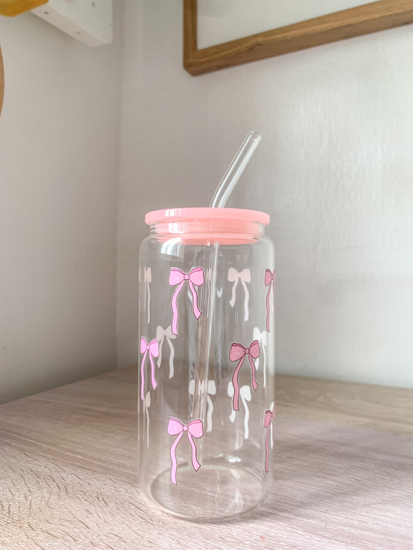 Bow Acrylic Lid Cup