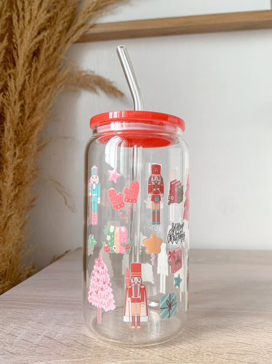 Christmasy Acrylic Lid Cup