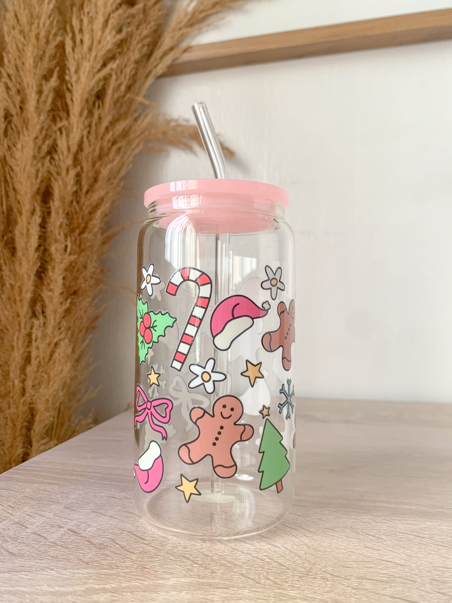 Christmas Acrylic Lid Cup