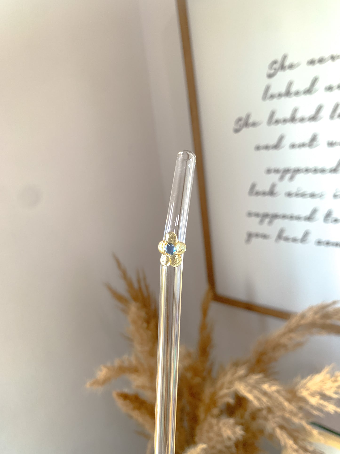 Petal Glass Straws