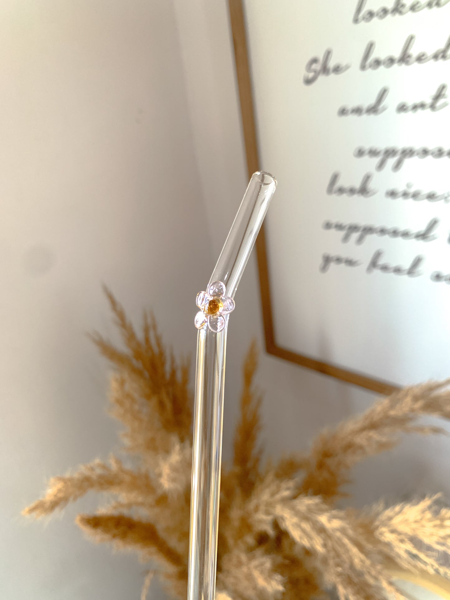 Petal Glass Straws