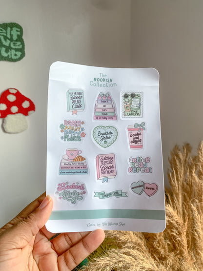 Green Bookish Stickers
