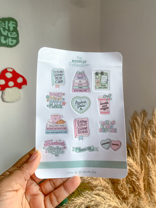 Green Bookish Stickers