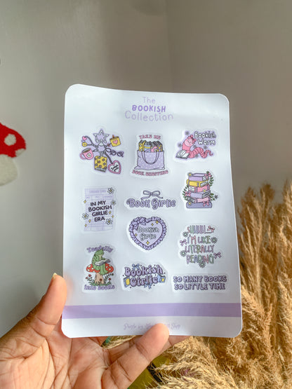 Purple Bookish Stickers