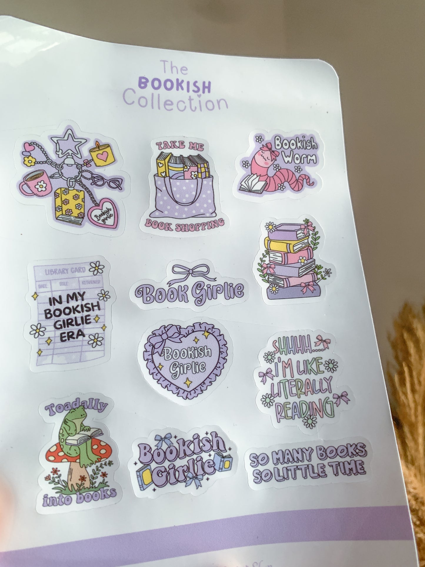 Purple Bookish Stickers