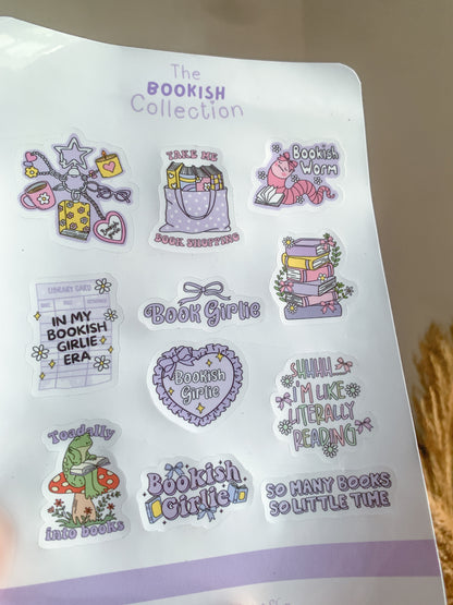 Purple Bookish Stickers