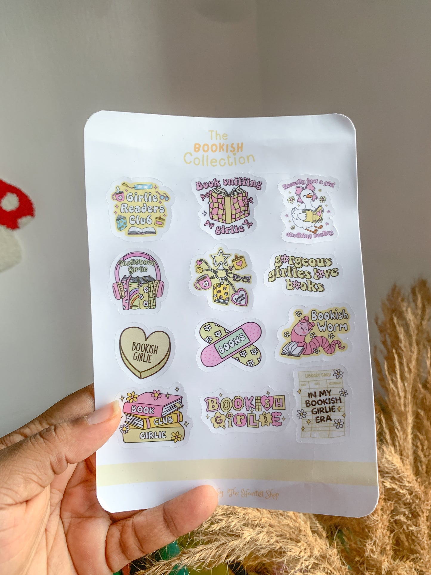 Yellow Bookish Stickers
