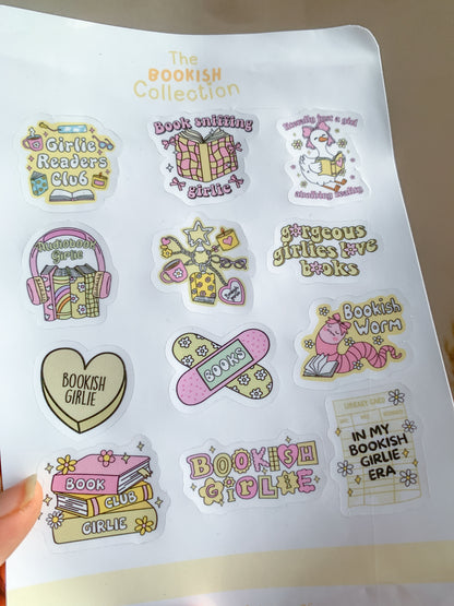 Yellow Bookish Stickers