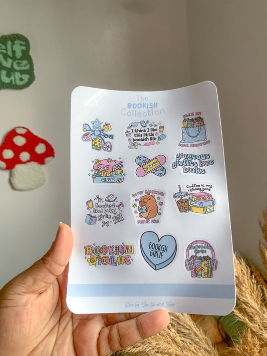 Blue Bookish Stickers