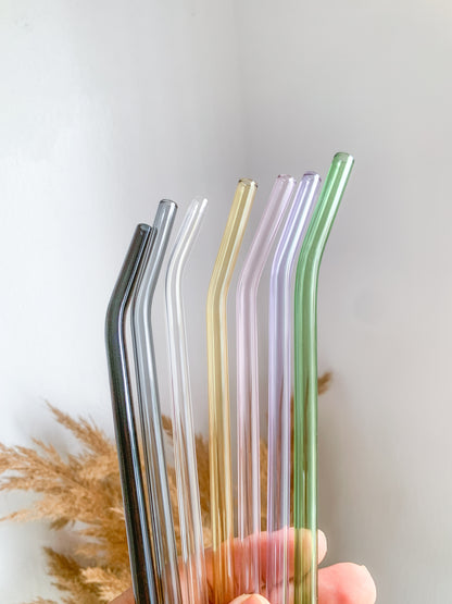 Colored Glass Straws
