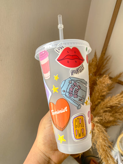 Empowered Woman Cold Cup