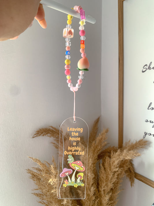 Home Is Overrated Acrylic Bookmark