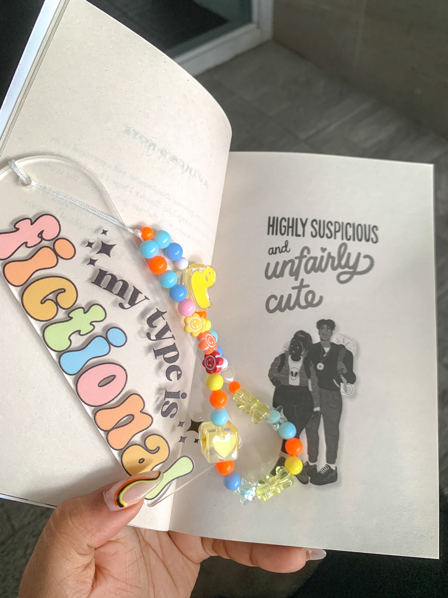 Type Is Fictional Acrylic Bookmark